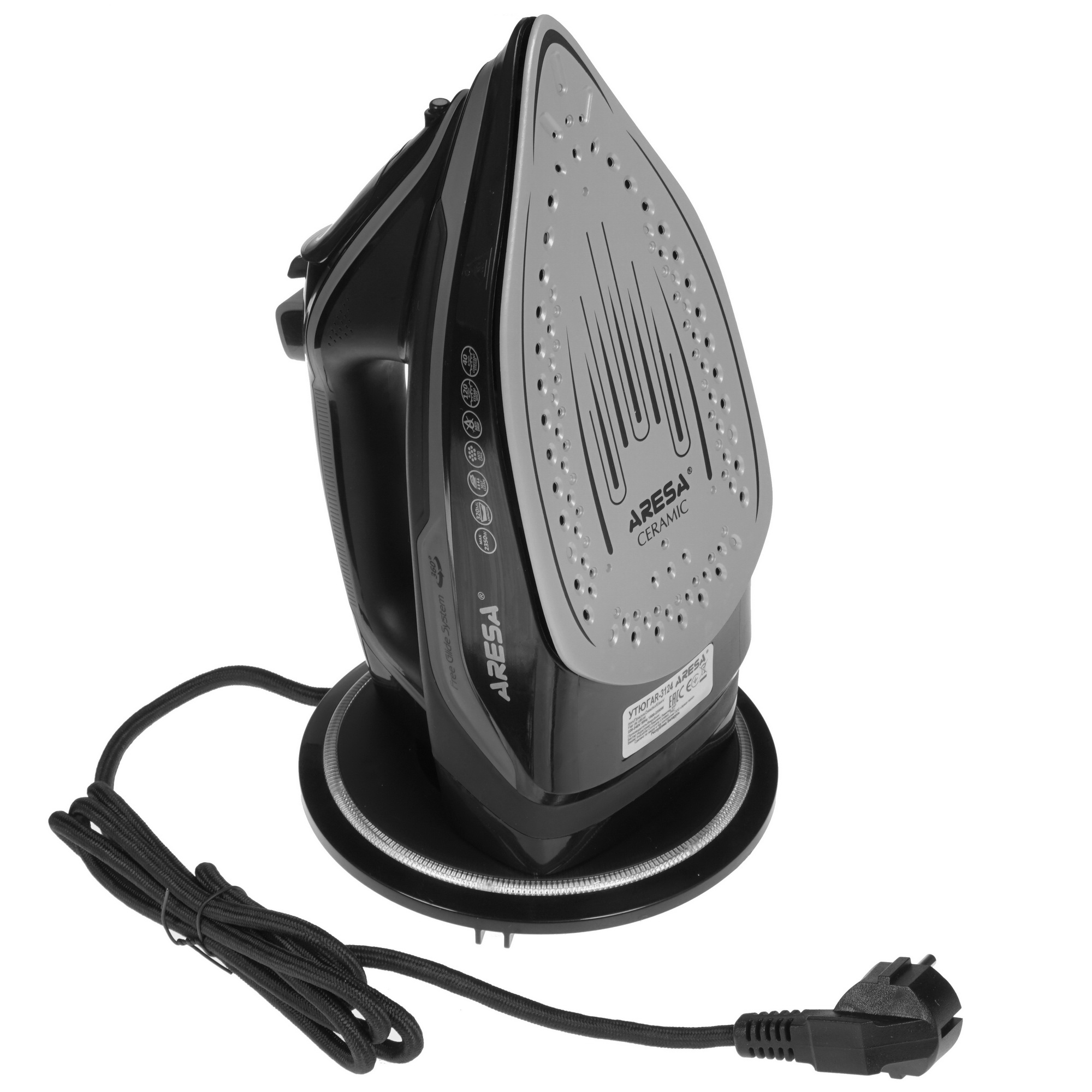 5309388 Утюг ARESA AR-3124 черный STDN-0139523 - Вид №5