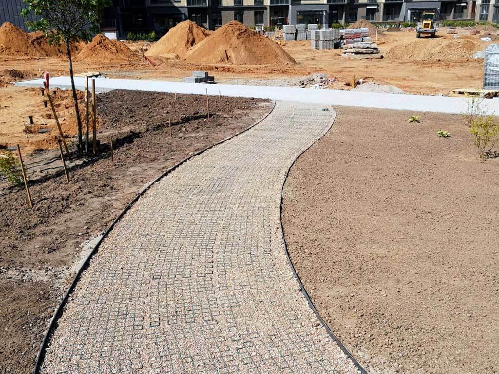 Пластиковый бордюр 58 мм, длина 1 м ГеоПластБорд GPBST-51 - Вид №14