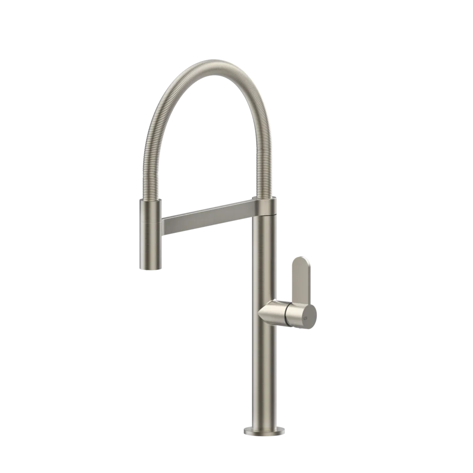 Смеситель для раковины 50009 149 Gessi Helium МАТОВЫЙ НИКЕЛЬ FINOX 50009149