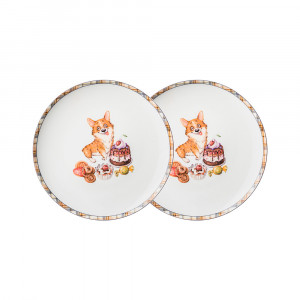 415-2181 Посуда фарфоровая Набор закусочных тарелок "OWLS PARTY" Lefard