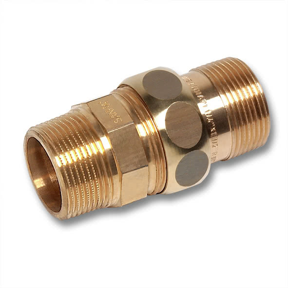 222434R SANHA 224 компресионное соединение, сгон Об-Об, латунь 3/4 мм  - Вид №1