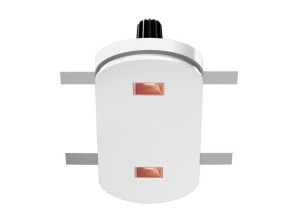 Несколько светодиодных утопленных гипсовых светильников