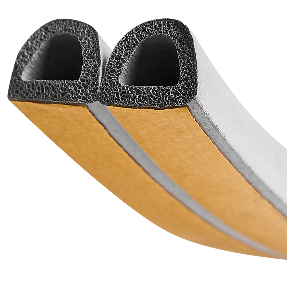 Уплотнитель EPDM для окон и дверей самоклеящийся MONLID D-профиль 6 м цвет серый STLM-2106237 - Вид №2