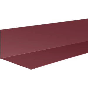 Планка примыкания верхняя 100x120 мм 2 м 0.4мм RAL 3005 Красный 10009746 STLM-2070811