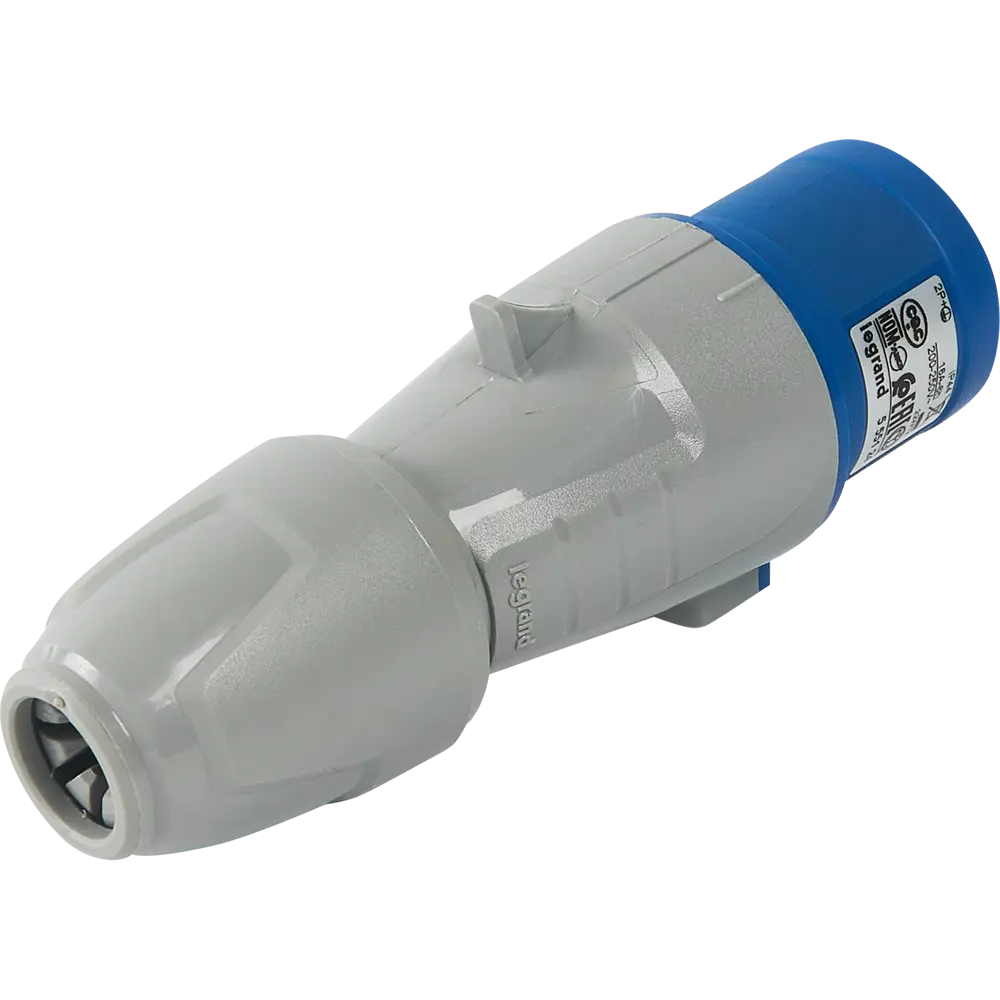 Вилка с заземлением IP44 на 250В 16А Legrand STLM-2177448 - Вид №3