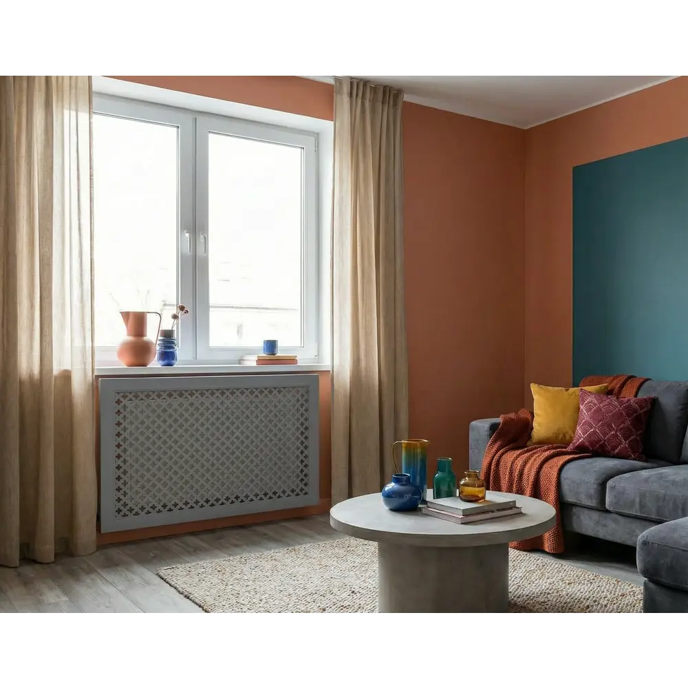 Экран радиатора Готико 120x60 см МДФ цвет серый 89452804 STLM-2057649 Santreyd  - Вид №2