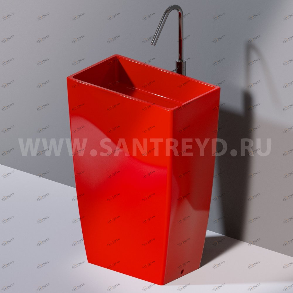 L110125 Напольная раковина стоящая прямоугольная A. e T. Italia Tower AeT ITALIA