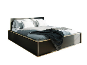 Двуспальная кровать-контейнер из многослойного материала