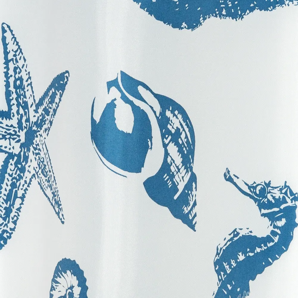 Штора для ванны Ocean, 180х200 см, полиэстер, цвет белый/синий BATH PLUS ШТОРЫ CHARME GREEN STLM-2127697 - Вид №2