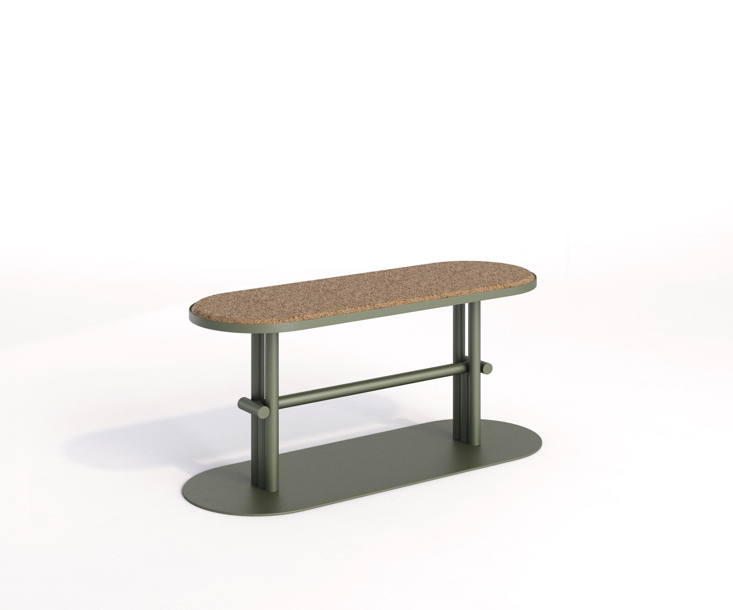 Стальная и пробковая садовая скамейка Joyf точка ARCH-00087097 - Вид №10