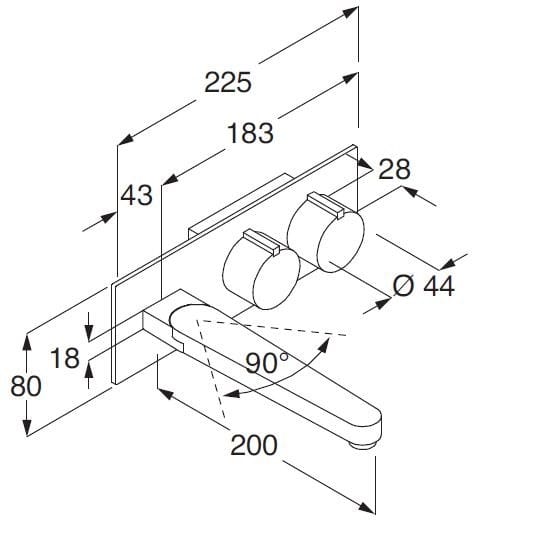 Смеситель для раковины из нержавеющей стали Boffi W1 ARCH-00092839 - Вид №2