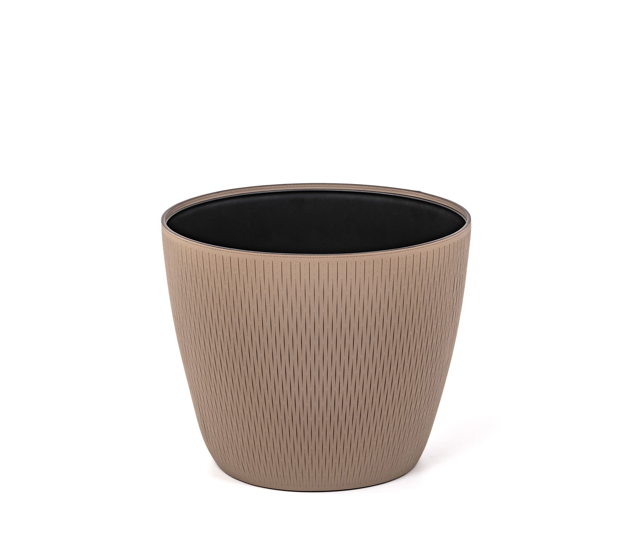 Цветочный горшок Silvy - Ø 30XH28 см / регенерированная зернистая кожа_coffee Pinetti 00.2063.083.015 - Вид №1