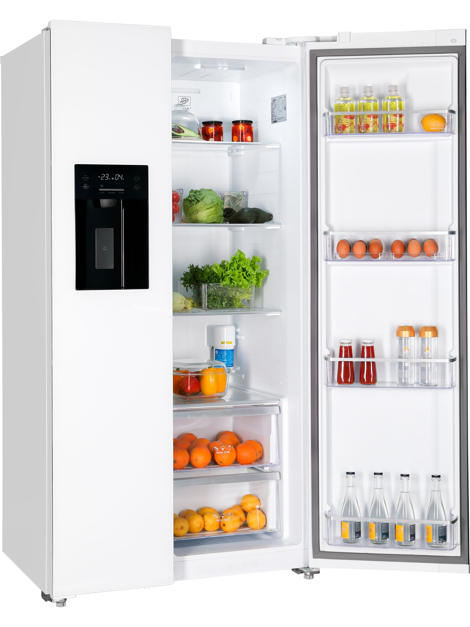 9168755 Холодильник Side by Side   HIBERG RFS-650DX NFGW inverter белый STDN-0037615 - Вид №4