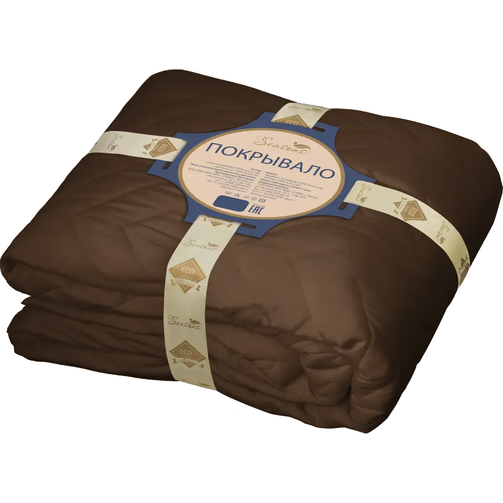 Покрывало, 200х240 см, полиэстер, цвет шоколад Santreyd STLM-2068322 - Вид №1