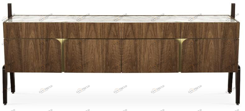 Essential Home Буфет из орехового дерева с распашными дверцами с ящиками La dolce vita sun-id-1381137