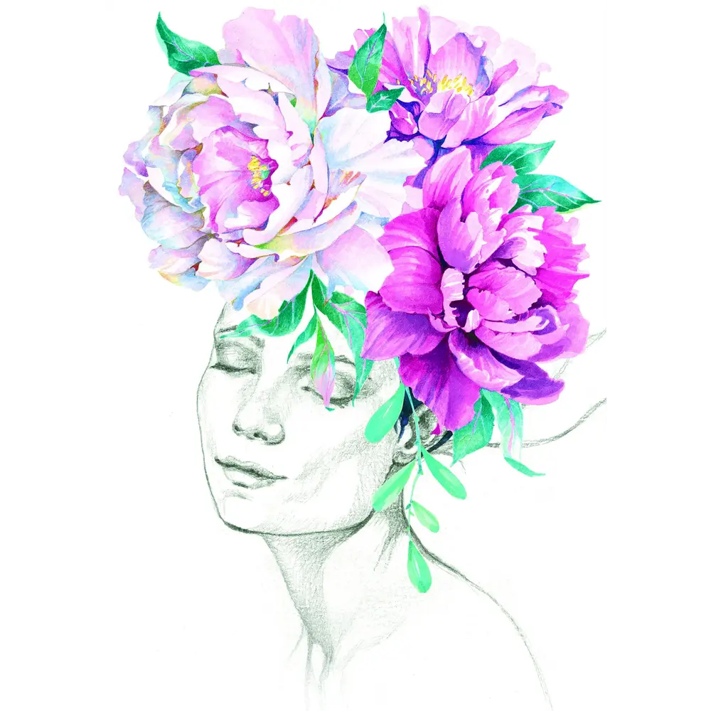 Постер «Пионы» 21x29.7 см Santreyd STLM-2054731