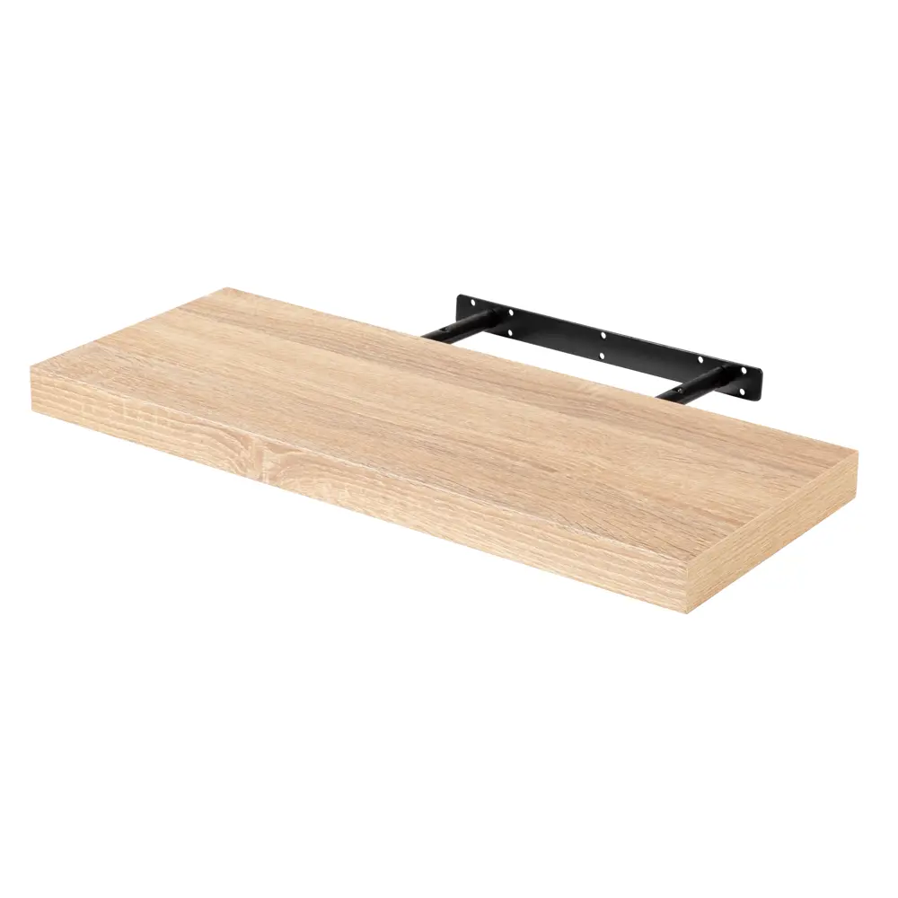 Настенная полка KONSENSA 60x23.5 см со скрытым креплением МДФ цвет дуб STLM-2082390 - Вид №4