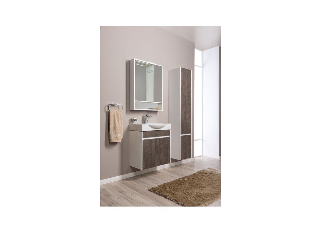 Тумба с раковиной Aquanet Коста 65 белый/дуб антик 0018840600188194 - Вид №5