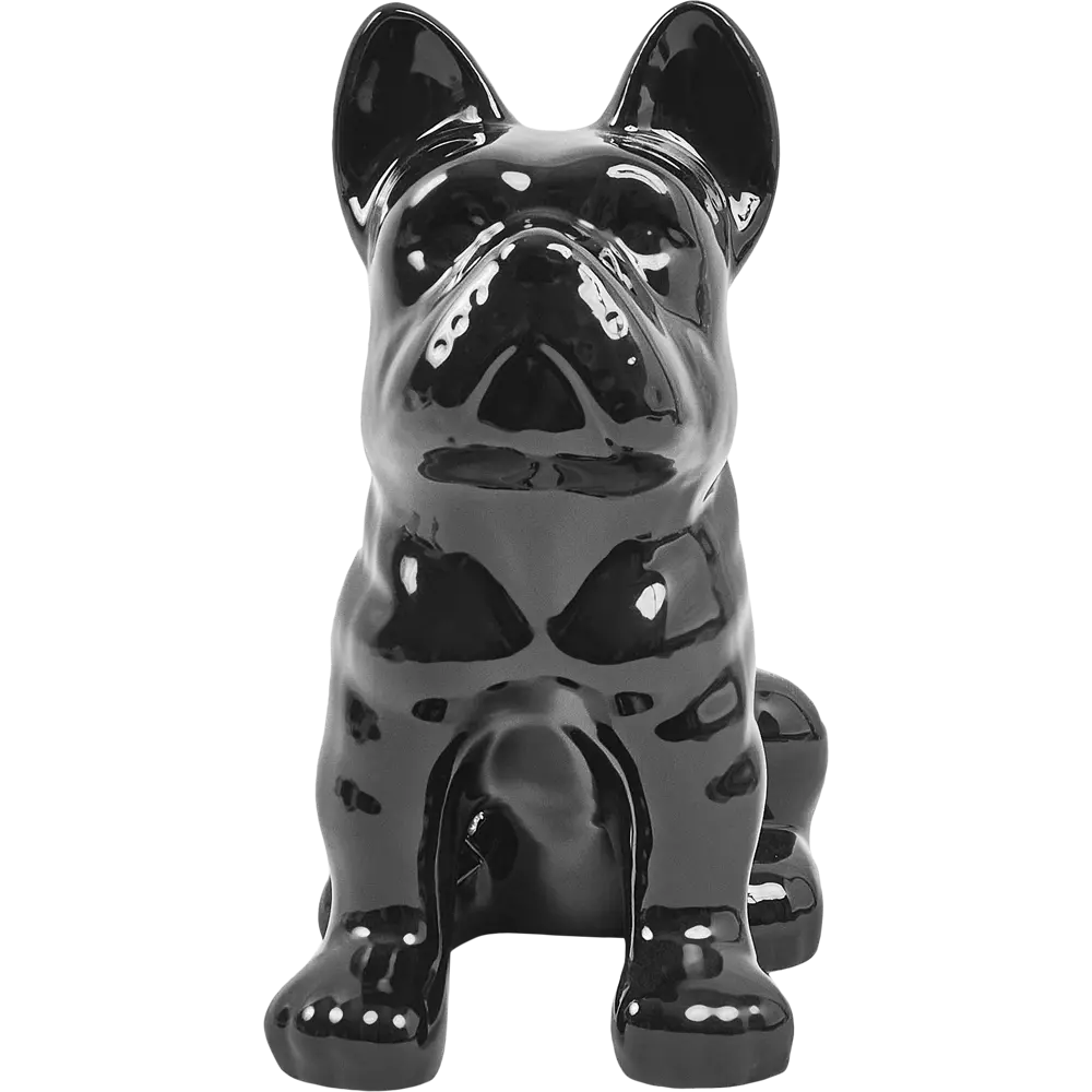 Декоративная собака Бульдог керамика черная 23x18x12 см Santreyd STLM-2023186 - Вид №1