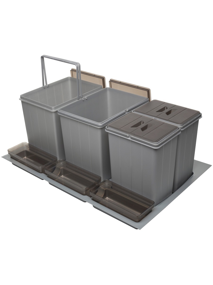 Система сортировки мусора Omega 800/47 Metallic Grey NAVAKO 10111 - Вид №1