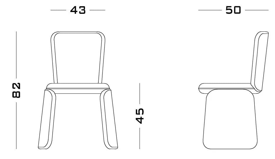 Тканевый стул Secolo Inge ARCH-00020961 - Вид №5