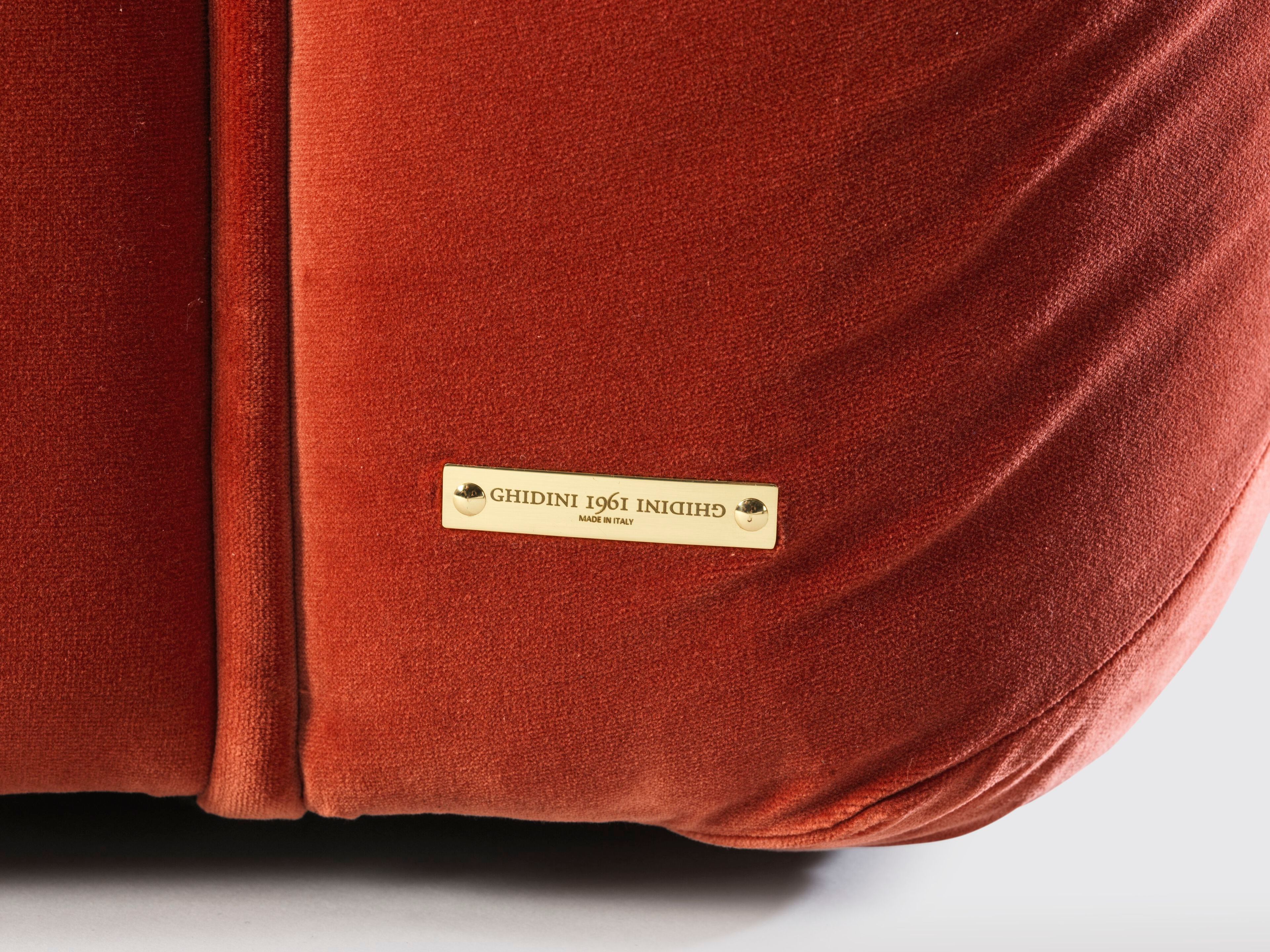 Бархатный секционный изогнутый диван GHIDINI1961 Mambo ARCH-00043346 - Вид №5