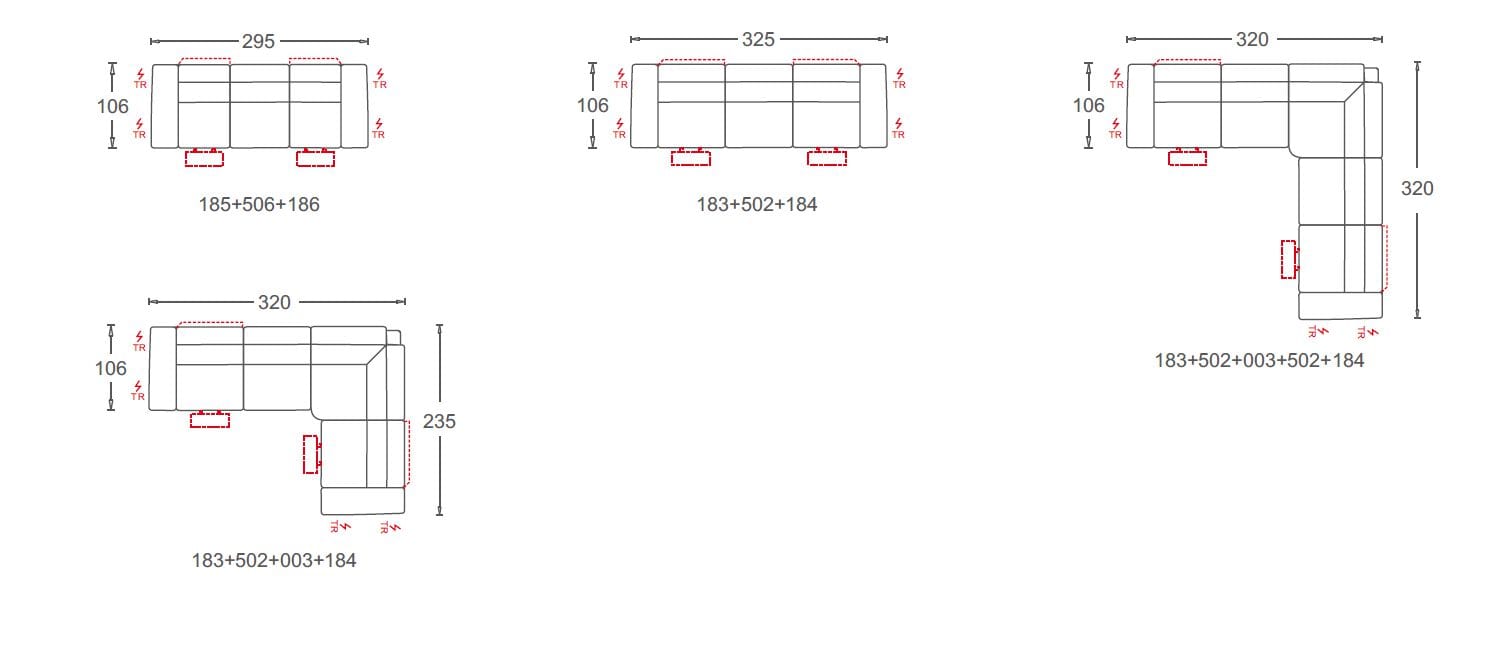 Кожаный диван с электроприводом CAMPO DE' FIORI 5373 ARCH-00127686 - Вид №18