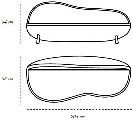 Scarlet Splendour 3-х местный бархатный диван Cirrus sun-id-1441874 - Вид №6