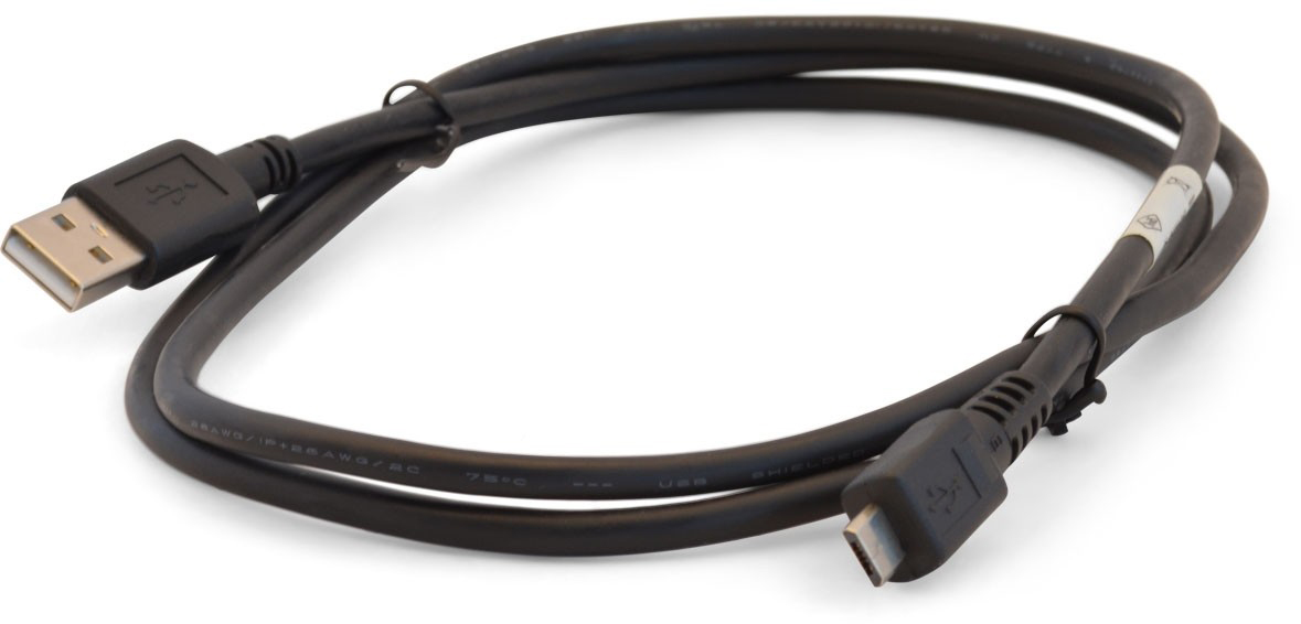 25-124330-01R Micro usb activesync cable. allows for activesync connectivity between the mc9500 single bay cradle and a host device Zebra Santreyd 