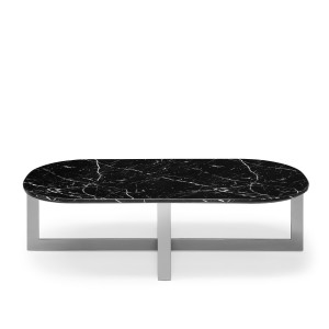 450276-90 ABHIKA КОФЕЙНЫЙ СТОЛ GLORY H39 140X70 BLACK