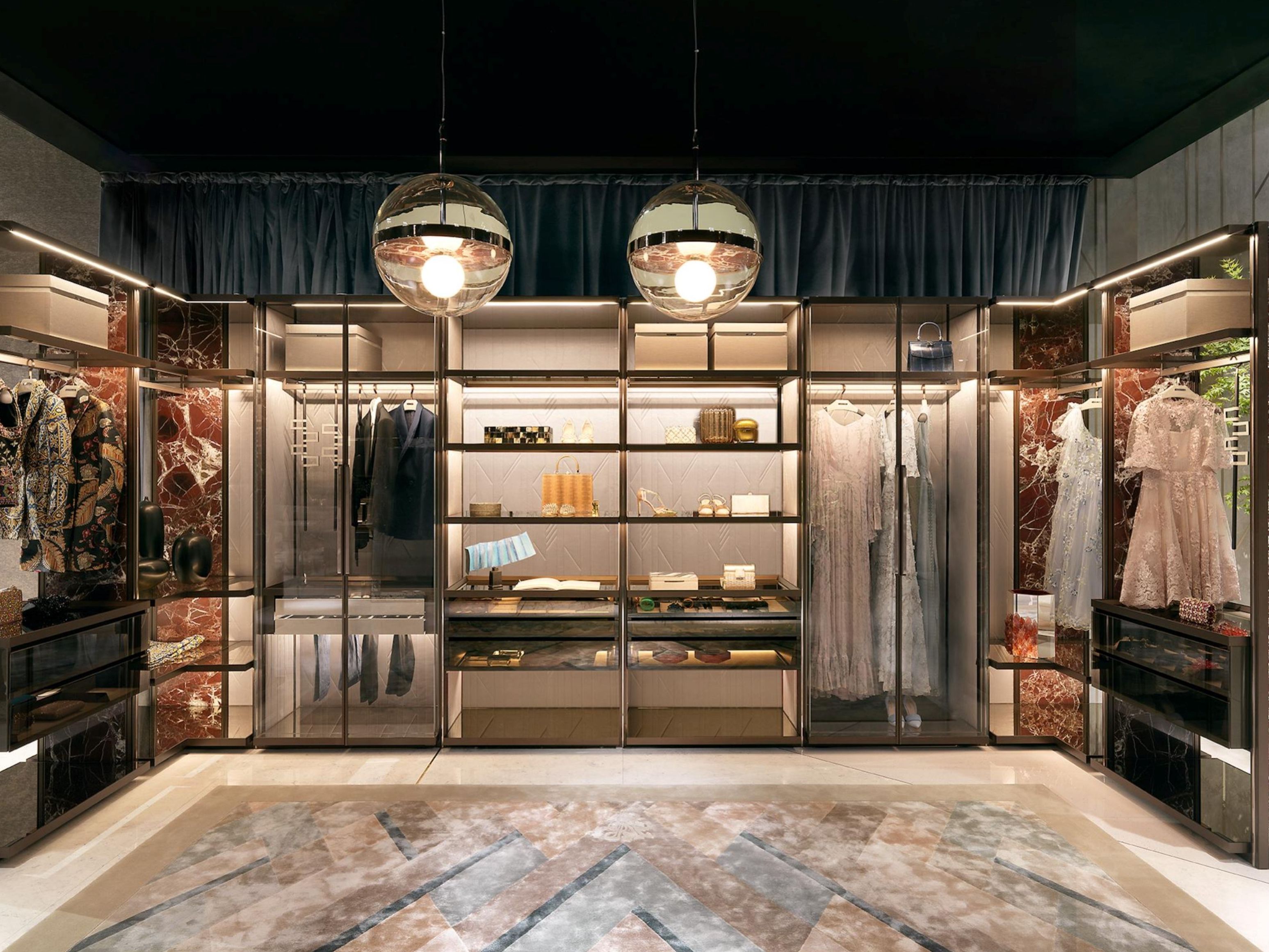 Алюминиевая секционная гардеробная Visionnaire ARCH-00105128