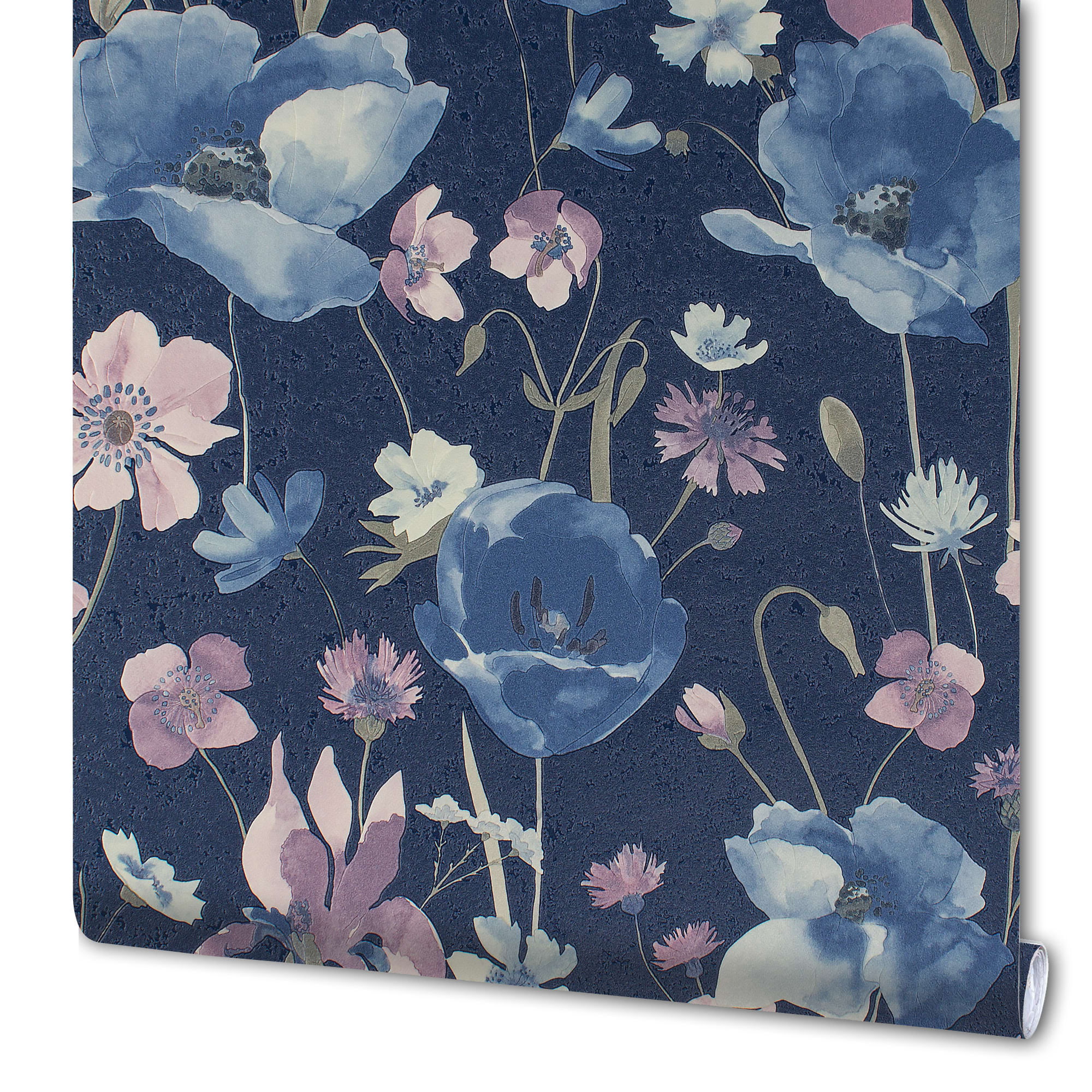 82938368 Обои виниловые МаякПринт синие 0.53 м 349 03 Акварель Santreyd