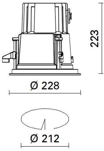iGuzzini Светодиодный точечный светильник на потолок Iround sun-id-1496539 - Вид №5