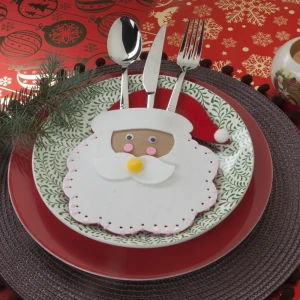 Конверт для столовых приборов Santa Санта Клаус белый 84547232 STLM-2124164
