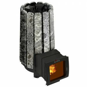 Печь для бани GRILL'D Cometa 180 Vega Long Window Max Stone с закрытой каменкой