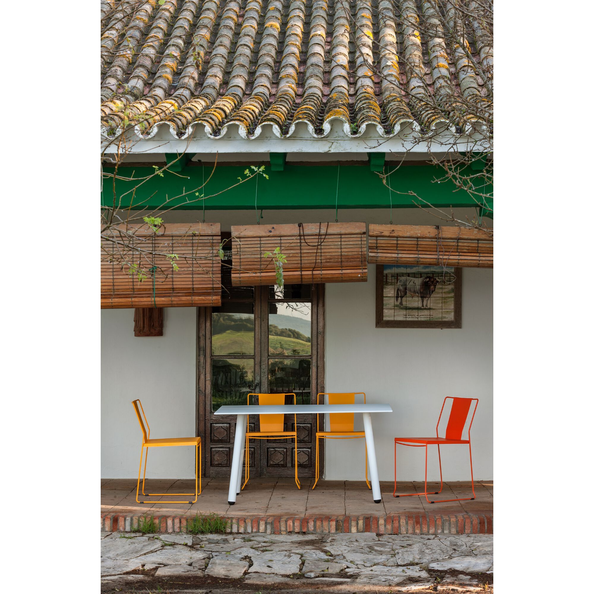 Стальной круглый садовый стол iSimar CORSICA ARCH-00073706 - Вид №2