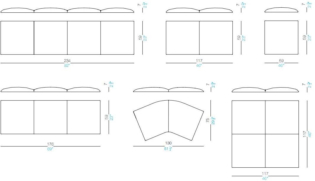 Lapalma Модульный диван в ткани по контракту Add sun-id-1359153 - Вид №4