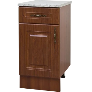Шкаф напольный Орех с 1 ящиком 40x83.7x60 см ЛДСП цвет тёмный орех 82585031 STLM-2095783