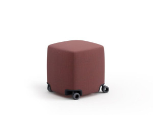 Квадратный пуфик с колесами