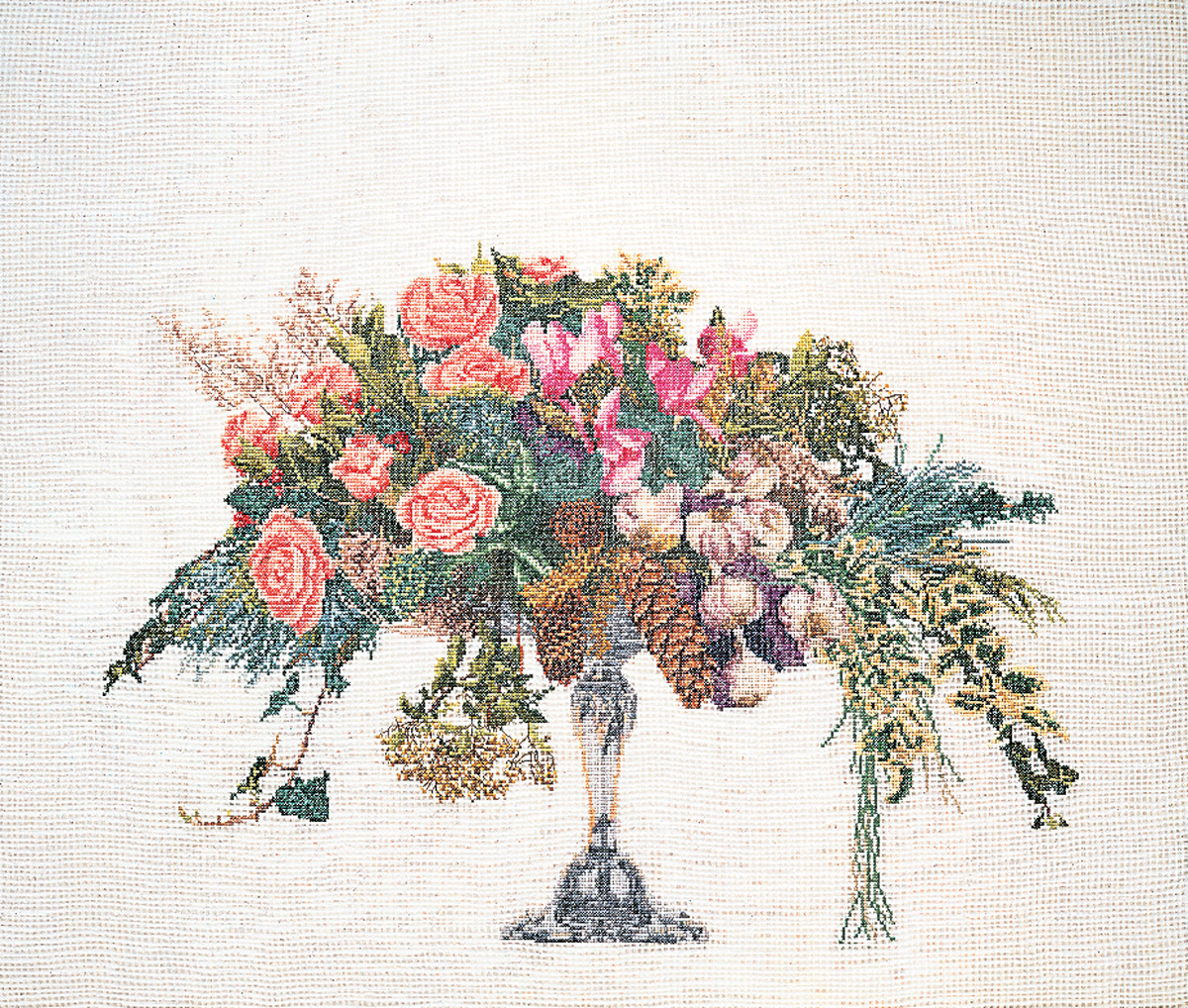 1085 Набор для вышивания Зимний букет 60 х 50 см Thea Gouverneur 