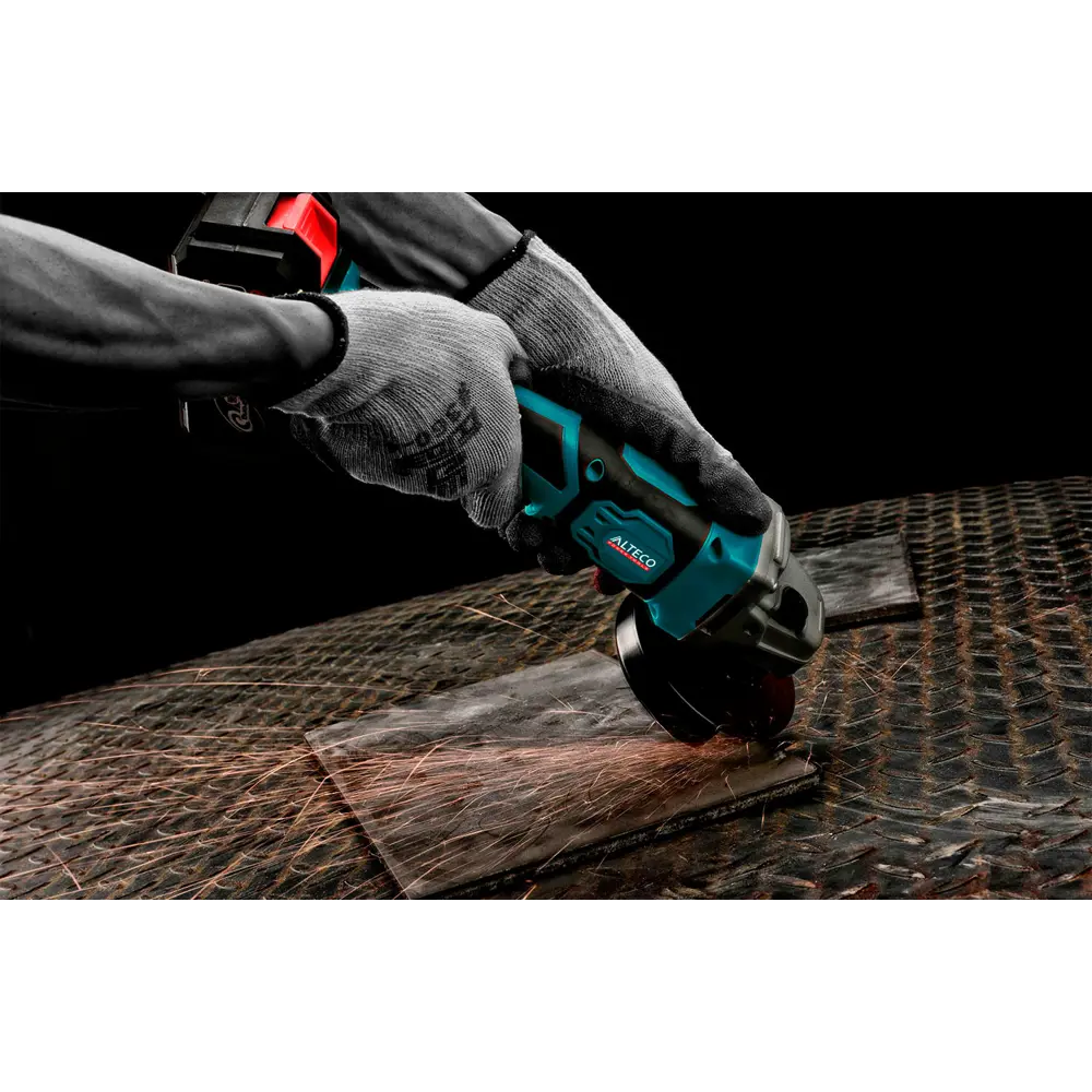 УШМ аккумуляторная бесщеточная Alteco CAGB 18-125 Li BL, 125 мм, 20 В Li-ion 1x4 Ач STLM-2094105 - Вид №9