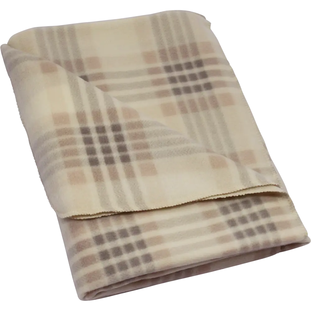 Плед «Basic» 130х170 см флис цвет бежевый Santreyd STLM-2026841 - Вид №2