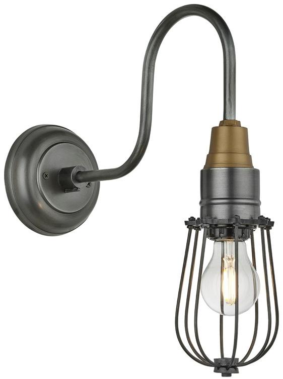 Industville Настенный светильник из латуни с фиксированным кронштейном  Sn-wcwl4-b  - Вид №2