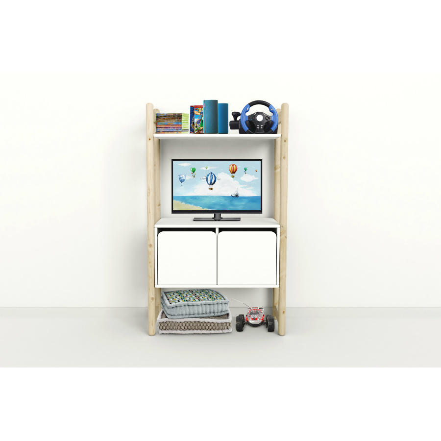 Гарнитур Midi С, 1 полка и 1 шкаф, лакированный Flexa 812650280 - Вид №2