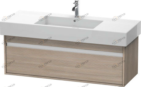 KT669203131 Тумбочка подвесная Ketho #KT6692 1200 x 455 мм Сосна серебристая, декор Duravit
