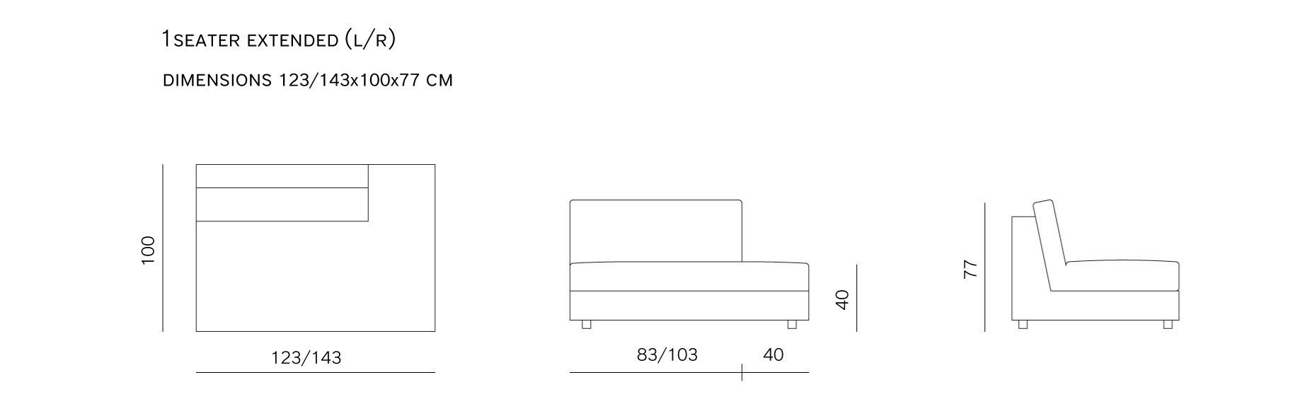 Тканевый диван с полуостровом prostoria Классическая ARCH-00149962 - Вид №4