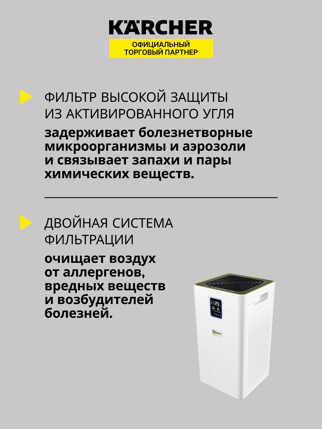 9026221 Очиститель воздуха Karcher AF 30 белый STDN-0148702 - Вид №10