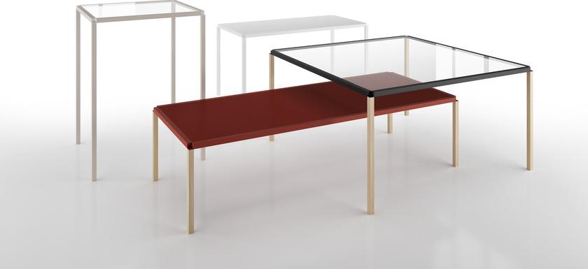 Alias Квадратный стеклянный журнальный столик Tavolo zero sun-id-1382174 - Вид №2