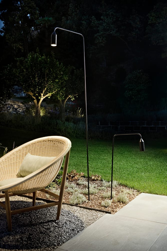 Алюминиевый светодиодный напольный торшер Platek Flamingo ARCH-00120640 - Вид №1