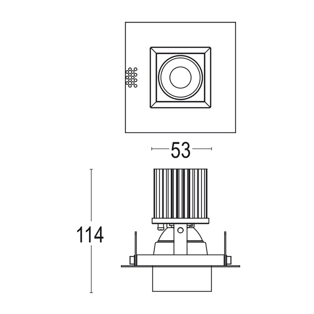 Comfort 1 SQ Trimless Ghidini Comfort 1 SQ .01 Белый (Матовый)  - Вид №2